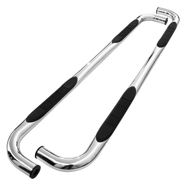 SpecD® SSB3SIV99CCS2WB 3" Cab Length Polished Round Side Step Bars