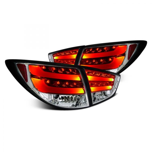 Spec-D® - Chrome Fiber Optic LED Tail Lights