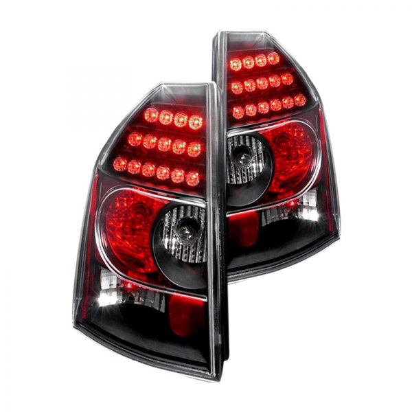 Spec-D® - Black/Red LED Tail Lights, Chrysler 300