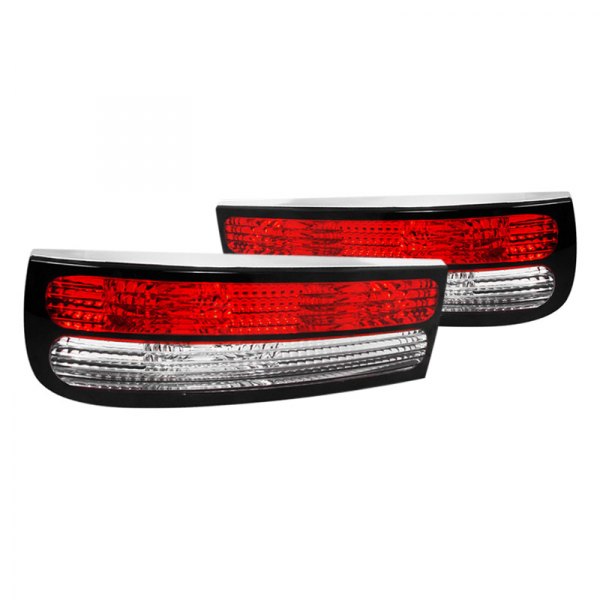 Spec-D® - Chrome/Red Factory Style Tail Lights, Nissan 300ZX