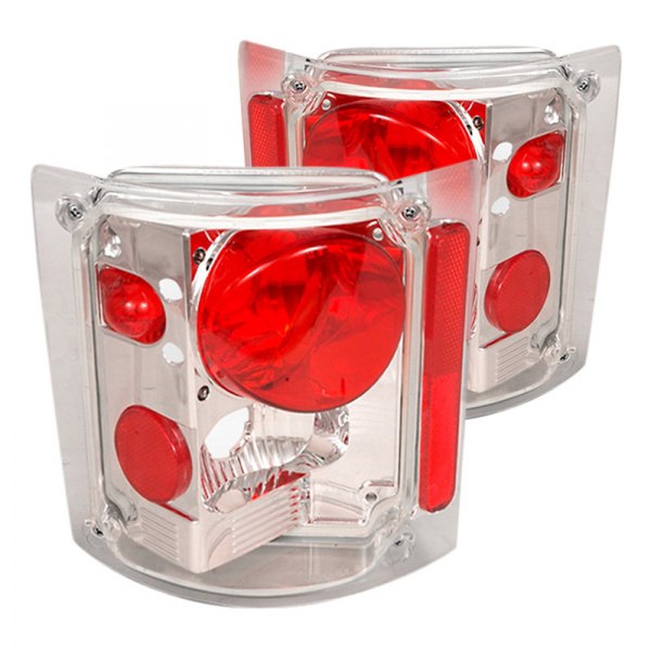 Spec-D® - Chrome/Red Euro Tail Lights, Chevy CK Pickup