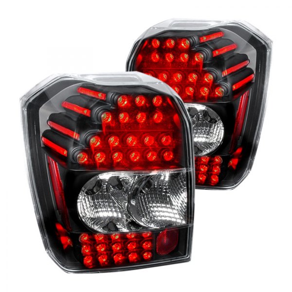 Spec-D® - Black LED Tail Lights, Dodge Caliber