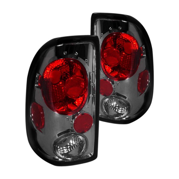 Spec-D® - Chrome Red/Smoke Euro Tail Lights, Dodge Dakota