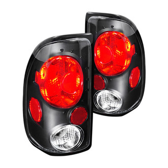 Spec-D® - Driver and Passenger Side Black/Red Euro Tail Lights