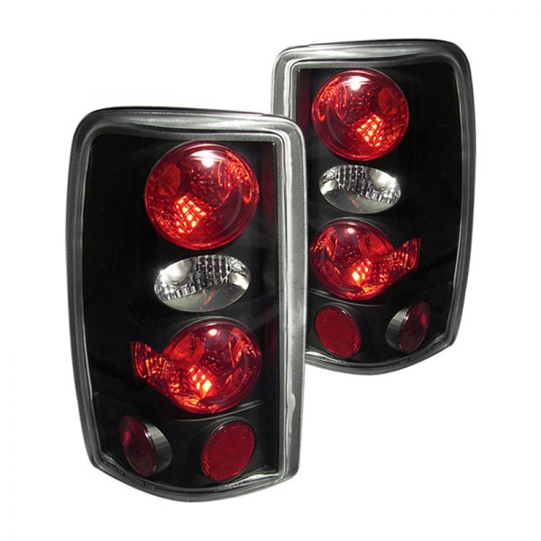 Spec-D® - Black/Red Euro Tail Lights, GMC Yukon Denali