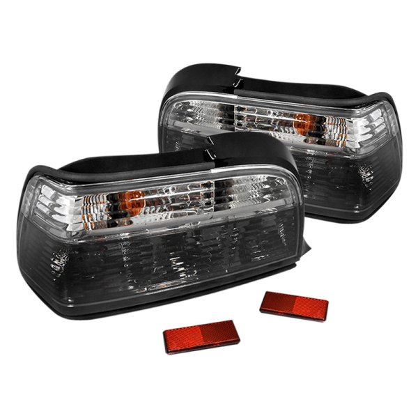 Spec-D® - Chrome/Smoke Factory Style Tail Lights, BMW 3-Series