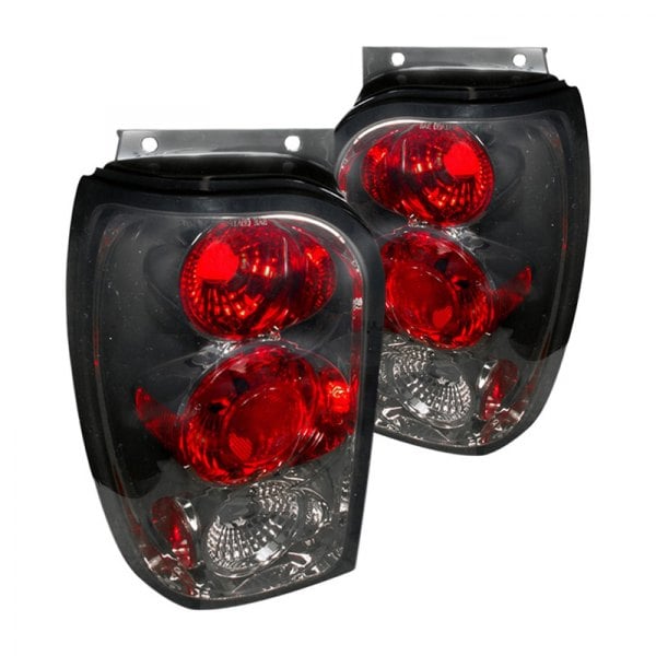 Spec-D® - Mercury Mountaineer 1999 Black Red/Smoke Euro Tail Lights