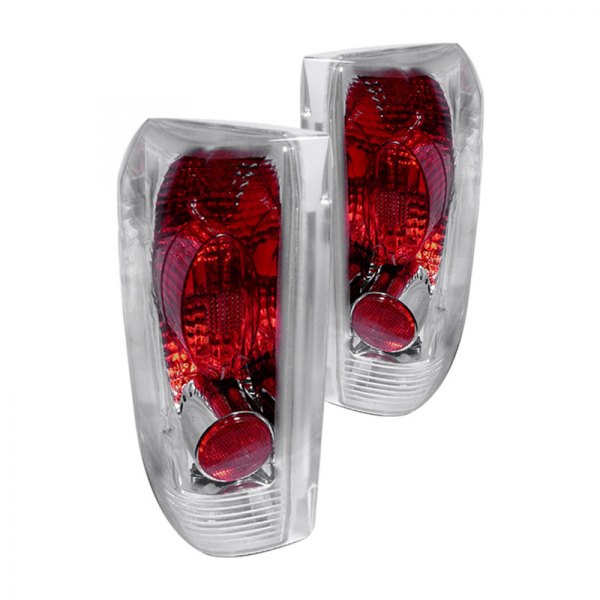 Spec-D® - Chrome/Red Euro Tail Lights, Ford F-250