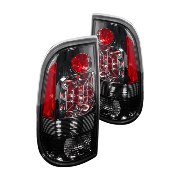Spec-D® - Black Red/Smoke LED Tail Lights, Ford F-250