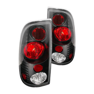 Spec-D® - Driver and Passenger Side Black/Red Euro Tail Lights