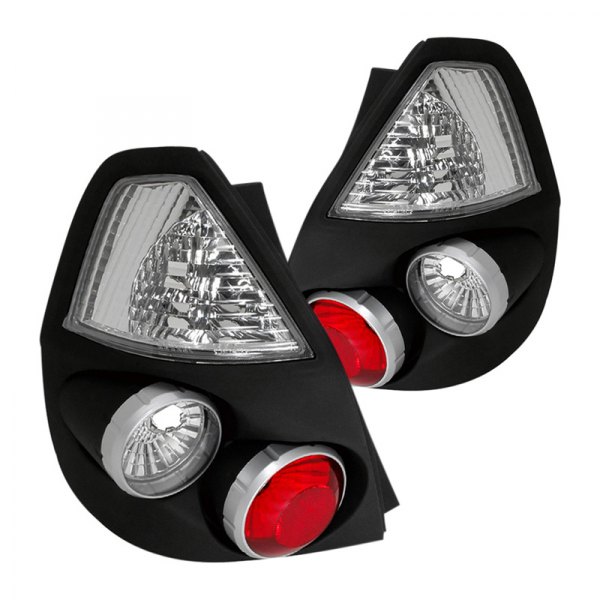 Spec-D® - Black/Red Euro Tail Lights, Honda Fit