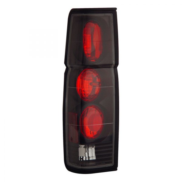Spec-D® - Black/Red Euro Tail Lights, Nissan Pick Up