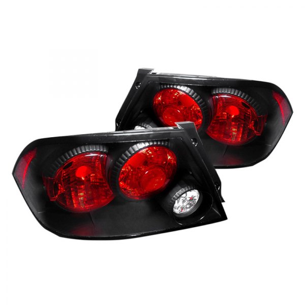 Spec-D® - Black/Red Euro Tail Lights, Mitsubishi Lancer