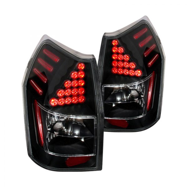 Spec-D® - Black LED Tail Lights, Dodge Magnum