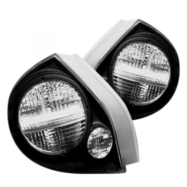 Spec-D® - Black Euro Tail Lights, Nissan Maxima