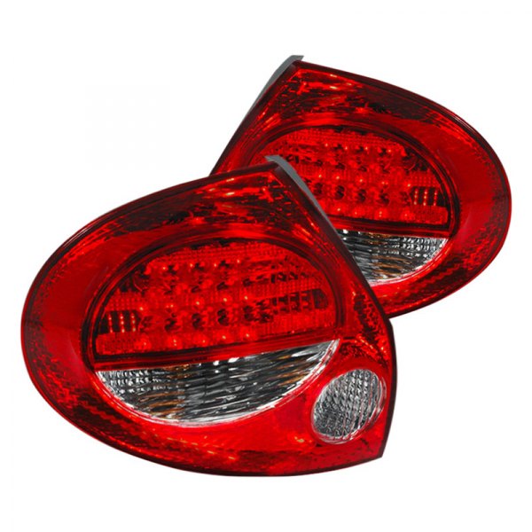 Spec-D® - Chrome/Red LED Tail Lights, Nissan Maxima