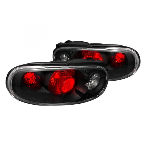 Spec-D® - Black/Red Euro Tail Lights, Mazda Miata