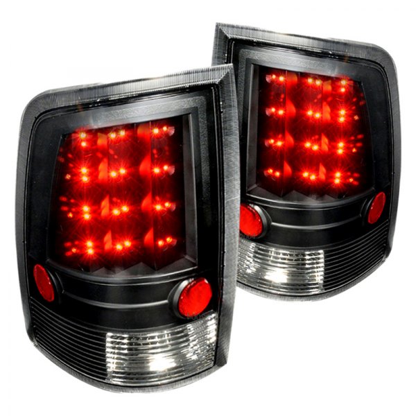 Spec-D® - Black LED Tail Lights, Ram 1500