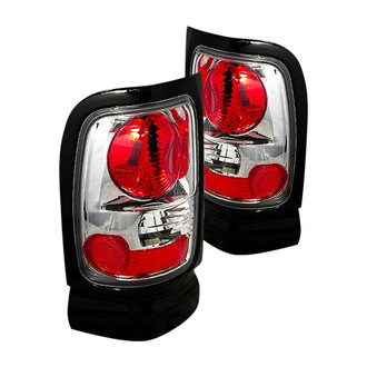 Spec-D® LT-RAM94-KS - Driver and Passenger Side Chrome/Red Euro Tail Lights