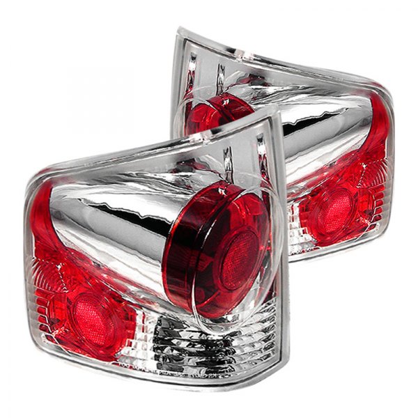 Spec-D® - Chrome/Red Euro Tail Lights, Chevy S-10 Pickup