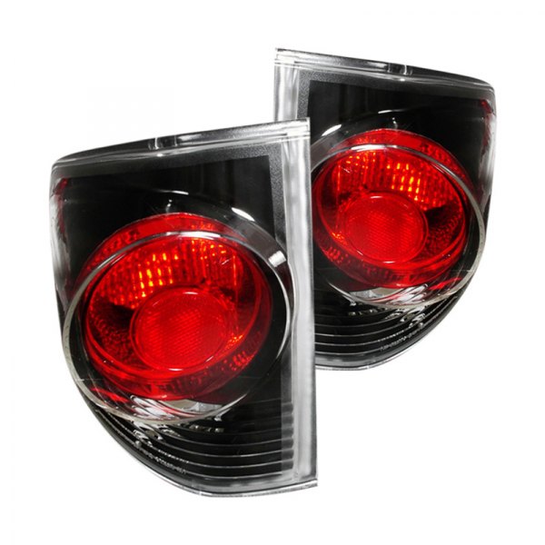 Spec-D® - Black/Red Euro Tail Lights, Chevy S-10 Pickup