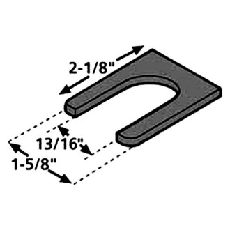 Specialty Products® - Single Slot Alignment Toe/Thrust Shims