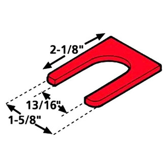 Specialty Products® - Single Slot Alignment Toe/Thrust Shims