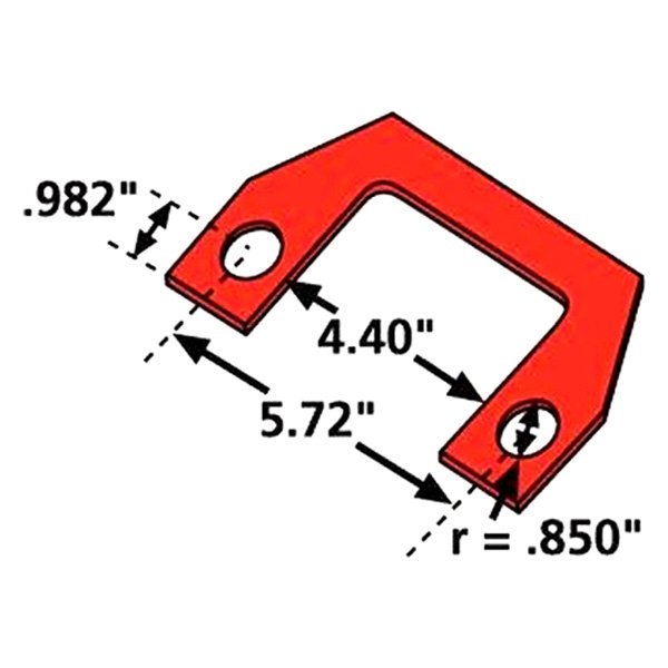 Specialty Products® 36002 Dual Slot Alignment Toe/Thrust Shims