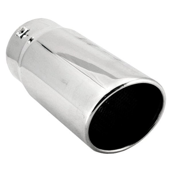 Spectre Performance® - Stainless Steel Round Rolled Edge Angle Cut Polished Exhaust Tip