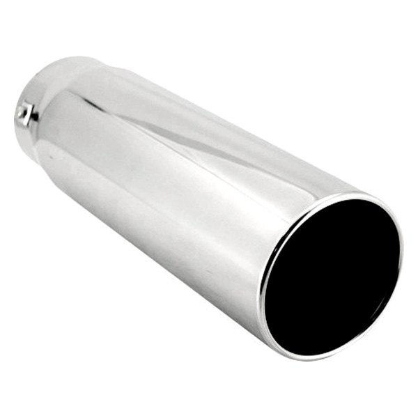 Spectre Performance® - Stainless Steel Pencil Style Round Rolled Edge Straight Cut Polished Exhaust Tip