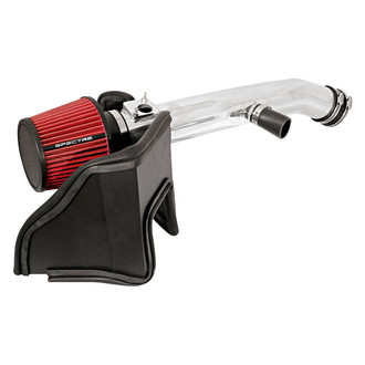 Spectre Performance® - Aluminum Polished Cold Air Intake System with Red Filter