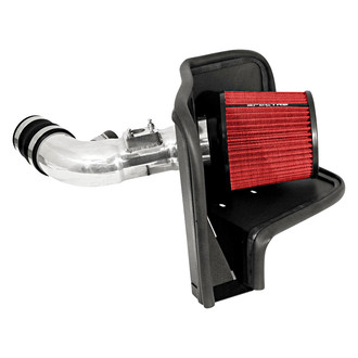 Spectre Performance® - Aluminum Polished Cold Air Intake System with Red Filter
