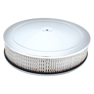 Spectre Performance® - High Flow Round White Air Cleaner Assembly (5.125" ID)
