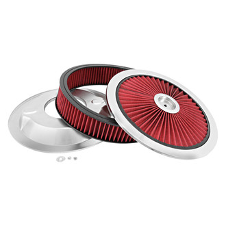 Spectre Performance® - ExtraFlow® Round Red Air Cleaner Assembly (5.125" ID)