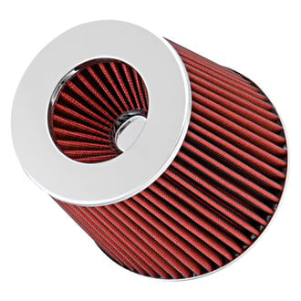 Spectre Performance® - Multi-Fit Round Tapered Red Air Filter (4", 3.5", 3" F x 6" B x 4.75" T x 6.719" H)