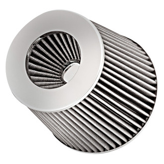 Spectre Performance® - Multi-Fit Round Tapered White Air Filter (4", 3.5", 3" F x 6" B x 4.75" T x 6.719" H)