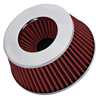 Spectre Performance® - Multi-Fit Round Tapered Red Air Filter (4", 3.5", 3" F x 6" B x 4.75" T x 2.625" H)