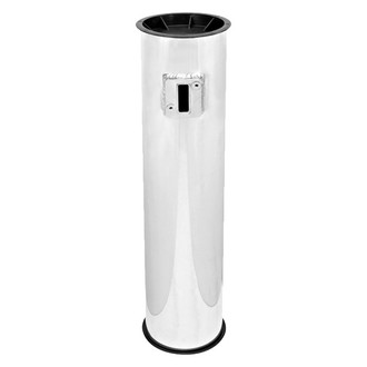 Spectre Performance® - Long Straight Aluminum Polished Air Intake Tube (4" OD x 18" L)