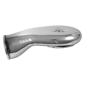 Spectre Performance® - Low Profile Single Inlet Aluminum Black Air Intake Plenum (13.1" L)
