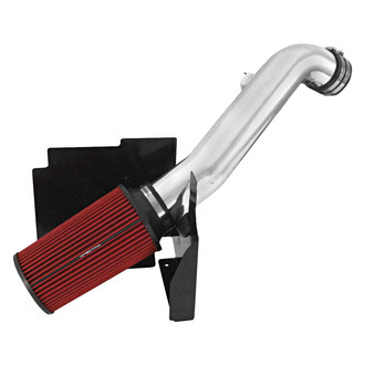 Spectre Performance® - Aluminum Clear Anodized Cold Air Intake System with HPR® Red Filter