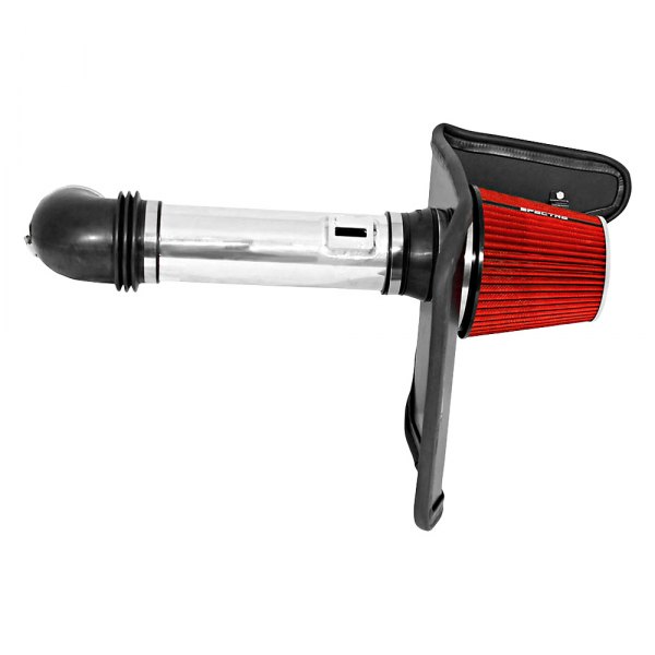 Spectre® 9981 Aluminum Polished Cold Air Intake System with HPR® Red