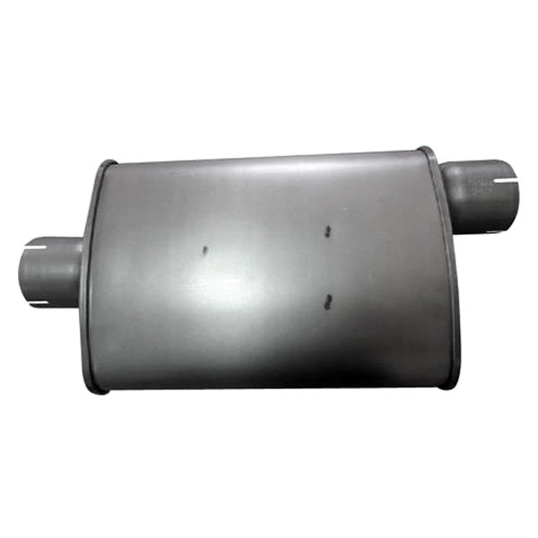 Speed FX® - 40 Series Aluminized Steel Oval Satin Gray Exhaust Muffler