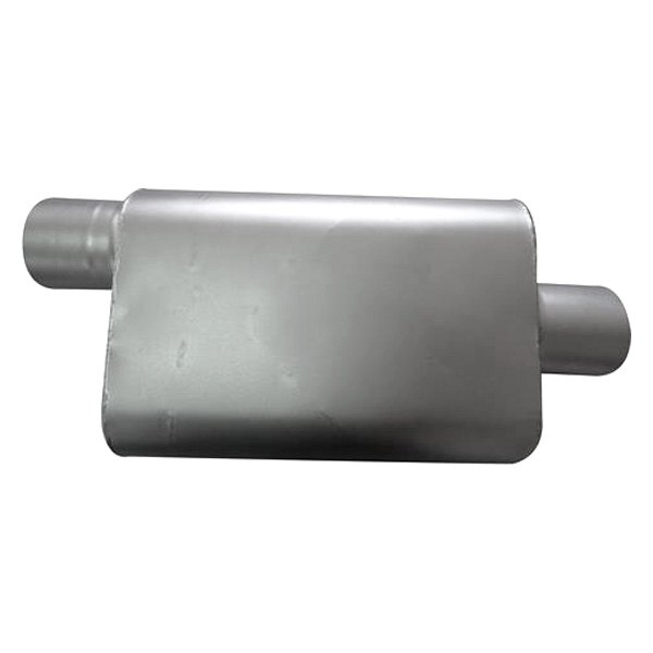 Speed FX® - 40 Series Aluminized Steel Oval Satin Gray Exhaust Muffler