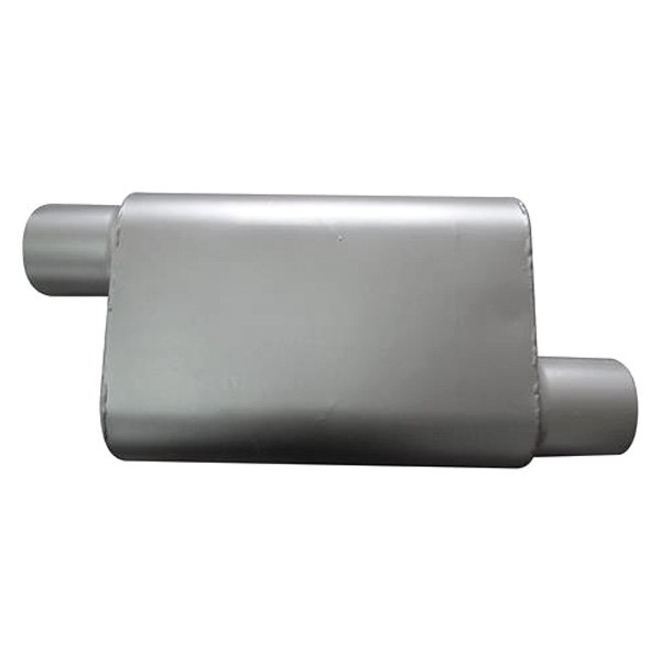 Speed FX® - 40 Series Aluminized Steel Oval Satin Gray Exhaust Muffler