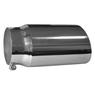 Speed FX® - Stainless Steel Beveled Edge Angle Cut Bolt-On Polished Exhaust Tip (5" Inlet, 6" Outlet, 12" Length)