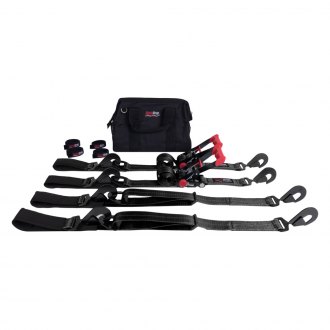 SpeedStrap 27002 Blue Ratchet Tie Down Twisted Snap Hook and Axle Strap Combo