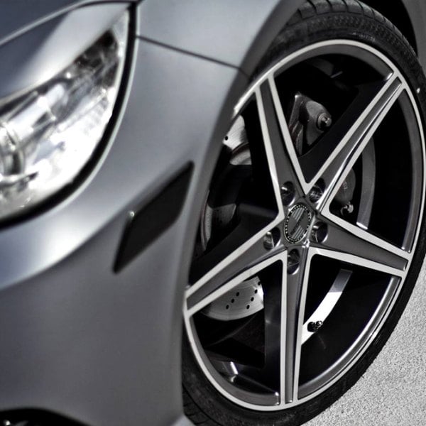 SPORZA® - TOPAZ Gunmetal with Machined Face on Mercedes E550