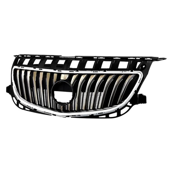 Spyder Xtune® - 1-Pc OE Style Chrome Vertical Billet Main Grille Assembly