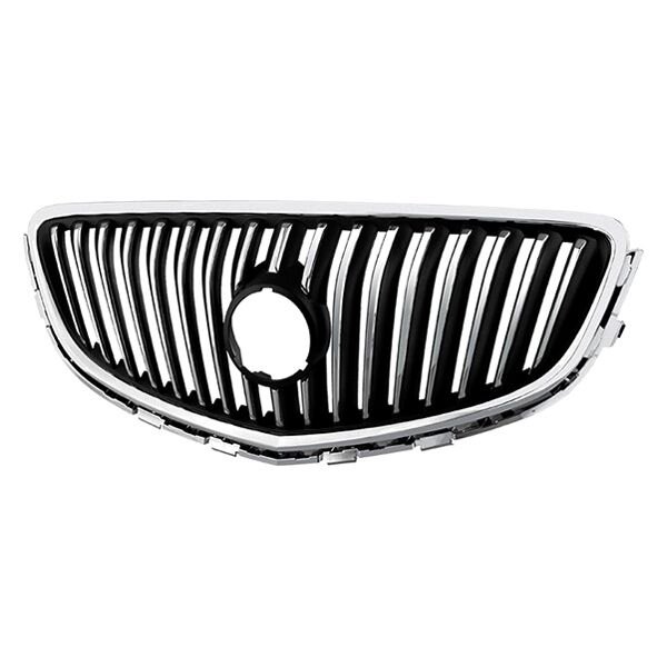 Spyder Xtune® - 1-Pc OE Style Chrome Vertical Billet Main Grille Assembly