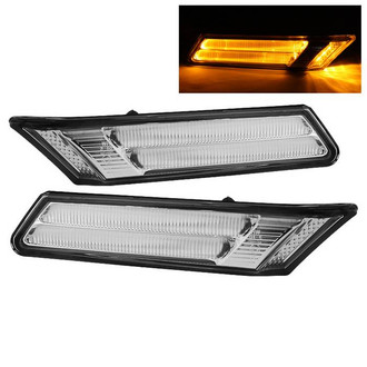 Spyder Xtune® - Chrome Amber/Clear LED Side Marker Lights